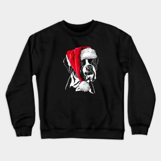 Boxer Dog Santa Christmas dog Crewneck Sweatshirt